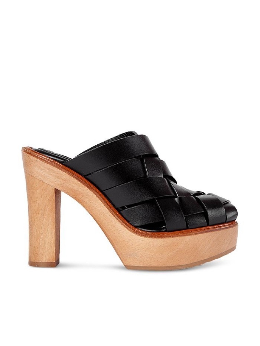 Paloma Barcelo Aubrey Woven High Heel Platform Pumps, Black Size 37 New in Box